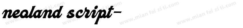 neoland script字体转换